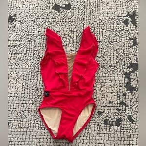 Red One Piece Leotard